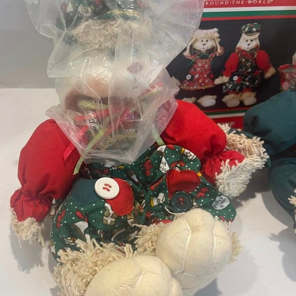 1995 House of Lloyd Christmas Around The World "Hip & Hop" Bunnies w/Box VINTAG - Picture 4 of 7